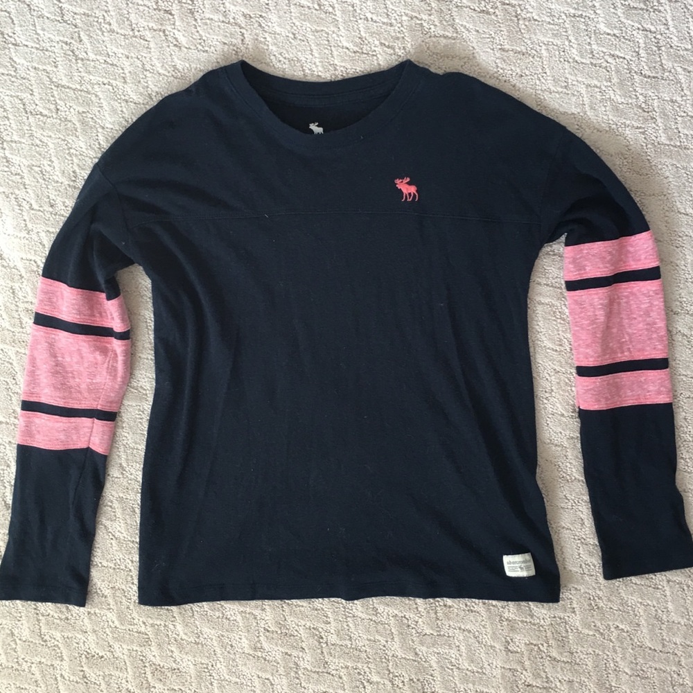 Abercrombie Kids Stripe Sleeve Tee